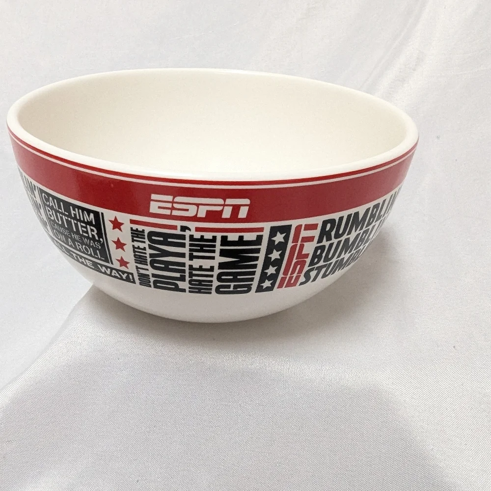 2 Espn Halmark Chris Berman Quote Ceramic Dip Bowls 5